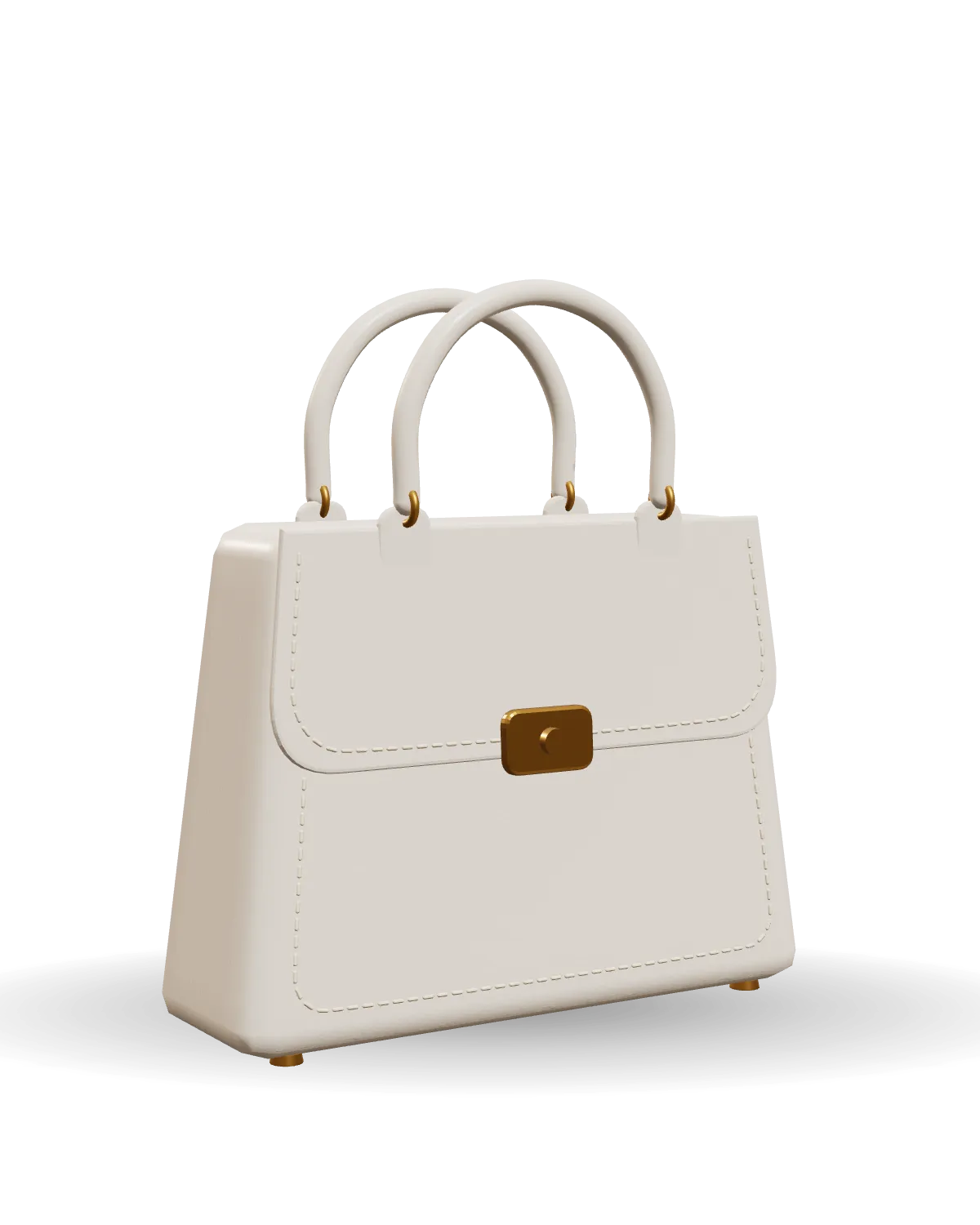 Satchel in cream