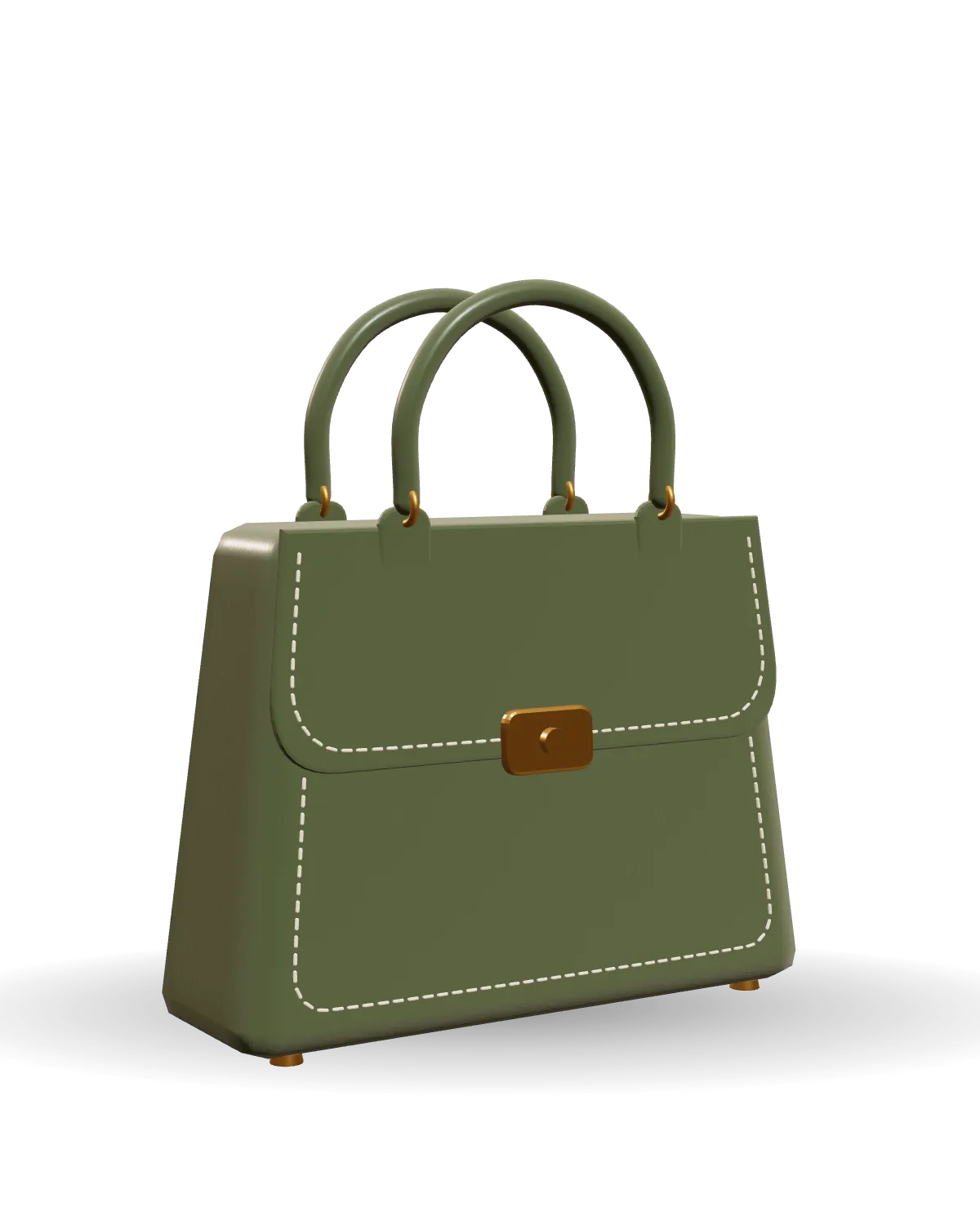 Satchel in olive